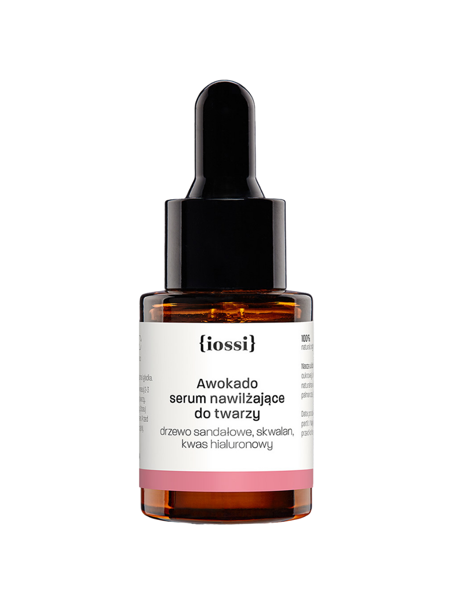 Awokado. Serum nawilżające do twarzy. Drzewo sandałowe. Skwalan. Kwas hialuronowy 10ml