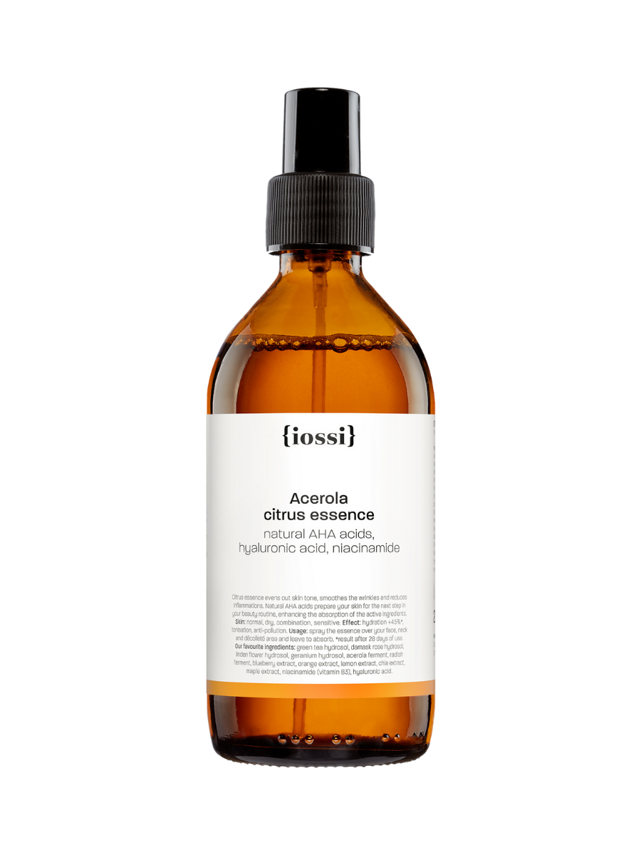 Acerola. Cytrusowa Esencja. Naturalne kwasy AHA. Kwas hialuronowy. Niacynamid | Nawilżenie +45%